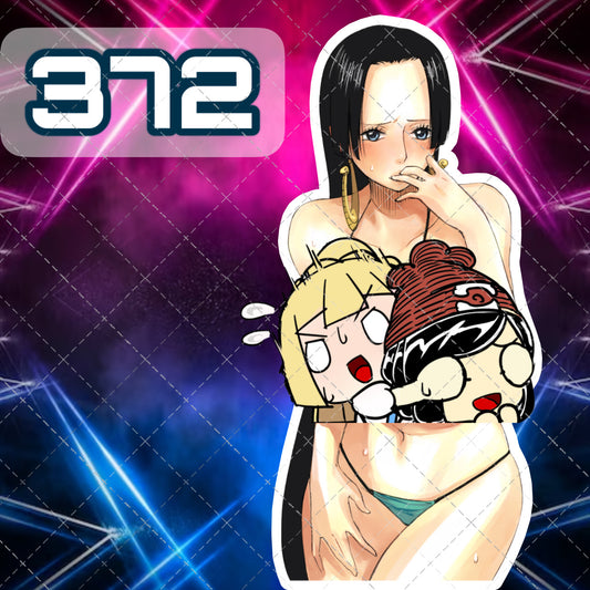 vinyl sticker #372, sexy decal, One Piece -boa handcock( hentai)