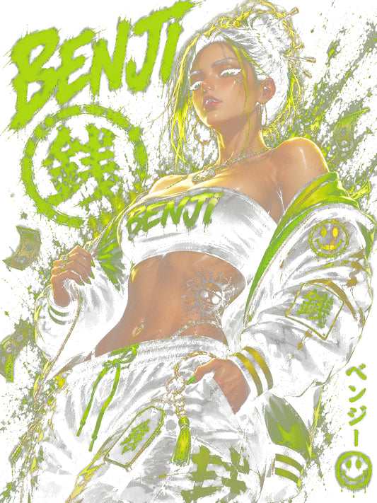 Neon Street Rebel Anime T-Shirt or DTF Transfer – Halftone