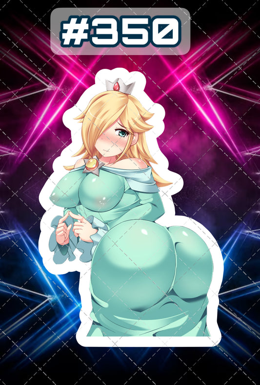 Anime vinyl sticker #350, sexy decal, Sexy Princess Peach