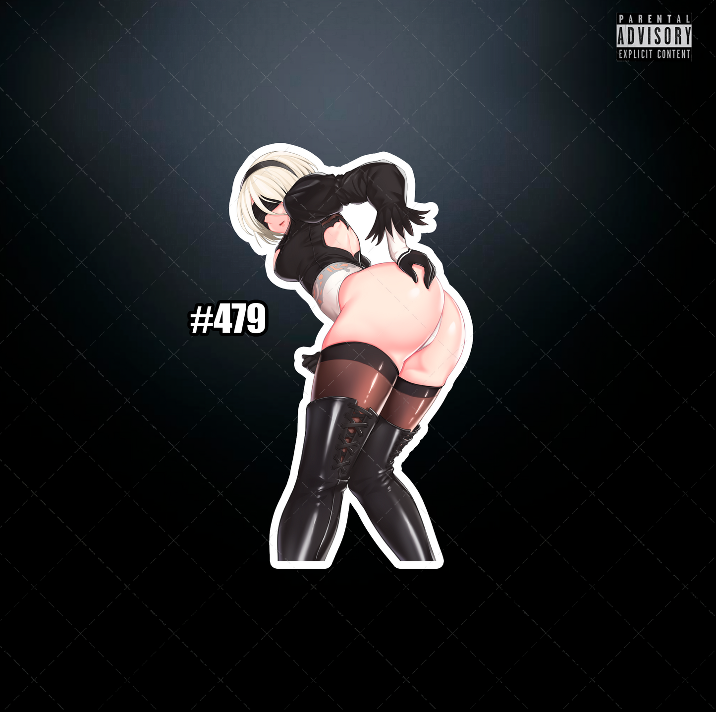 Anime vinyl sticker #479, Sexy NieR Automata NSFW