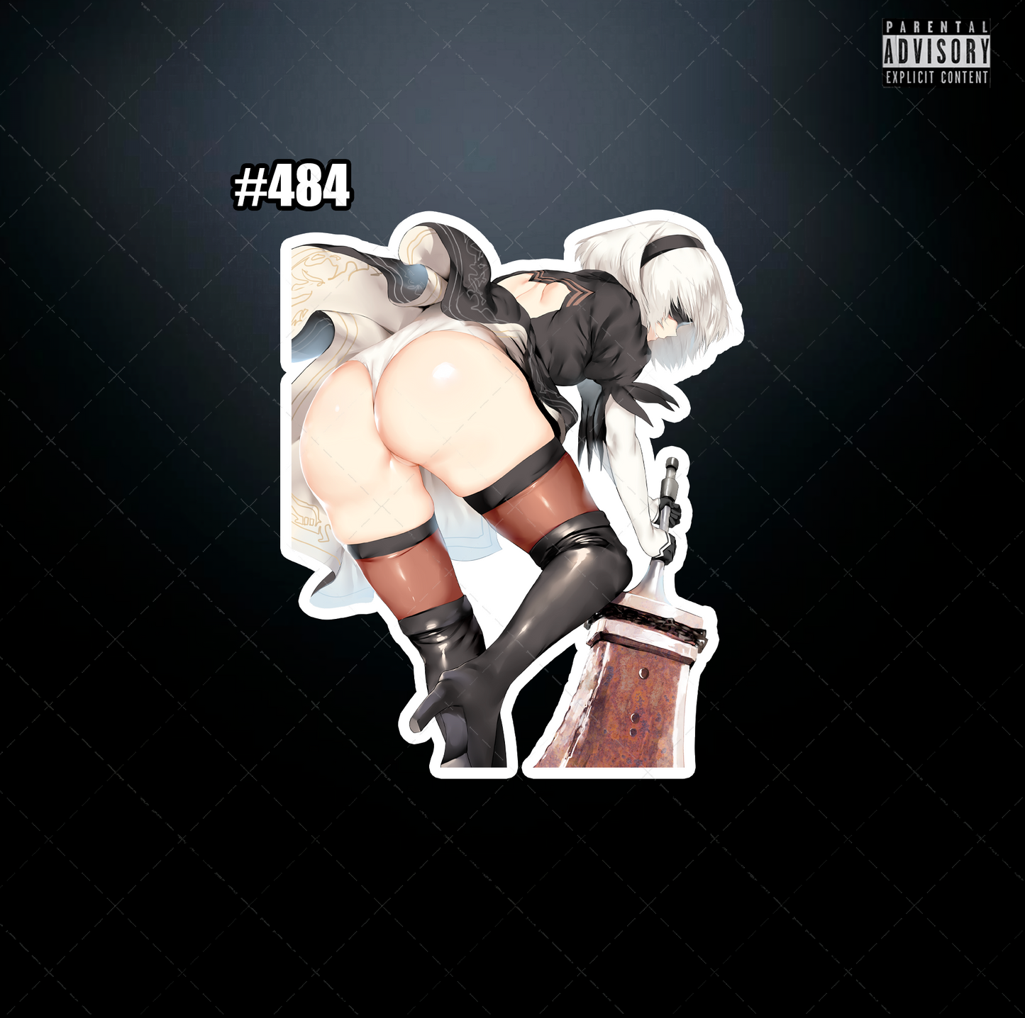 Anime vinyl sticker #484, Sexy NieR Automata NSFW