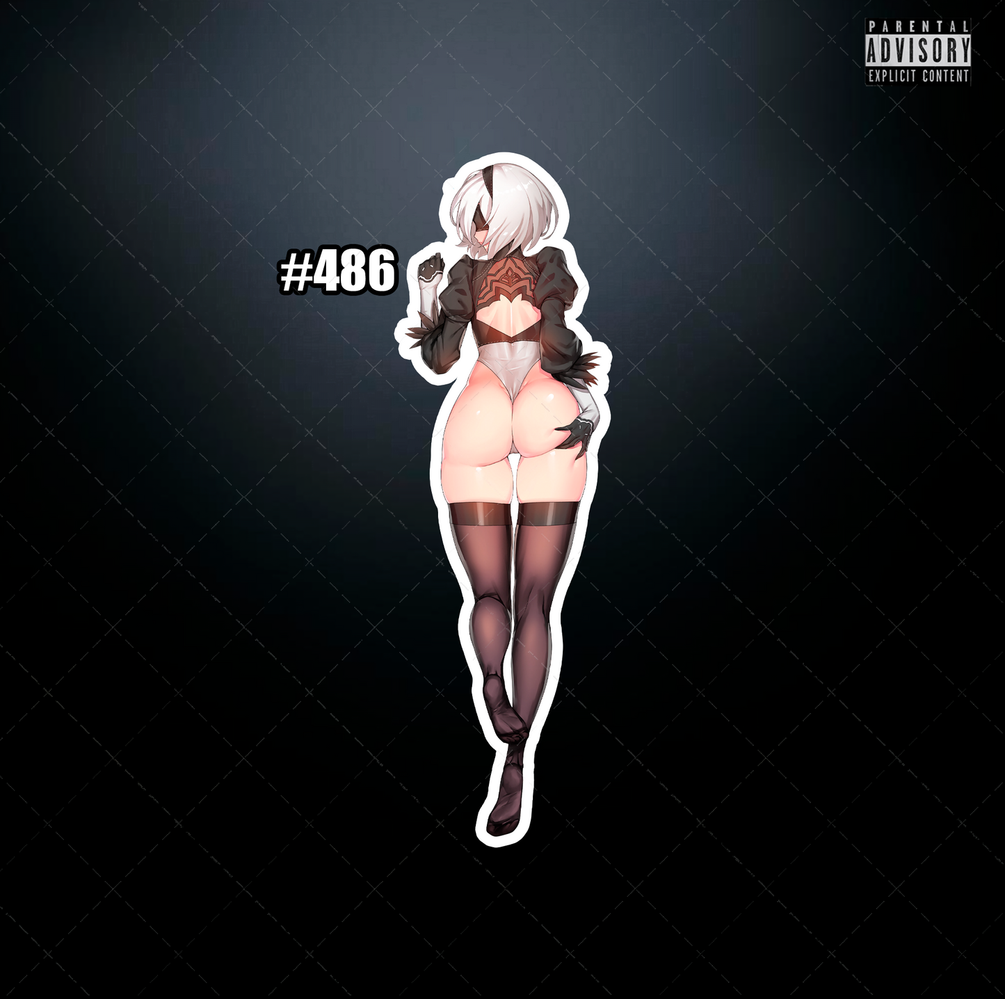Anime vinyl sticker #486, Sexy NieR Automata NSFW