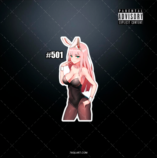 Anime vinyl sticker #501, Sexy Darling in the Franxx - NSFW