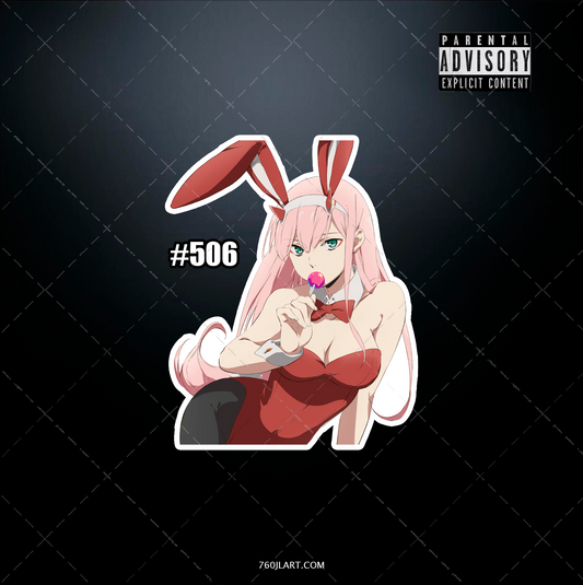 Anime vinyl sticker #506, Sexy Darling in the Franxx - NSFW