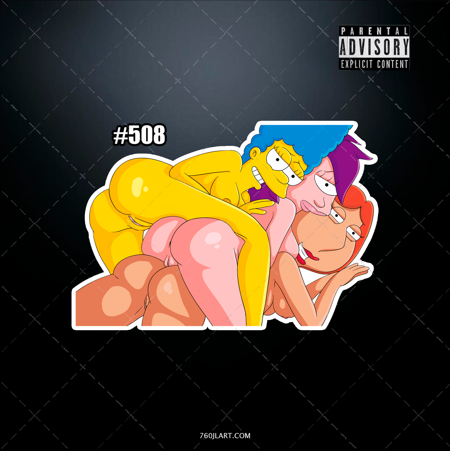 Anime vinyl sticker #508, Sexy The Simpsons - NSFW