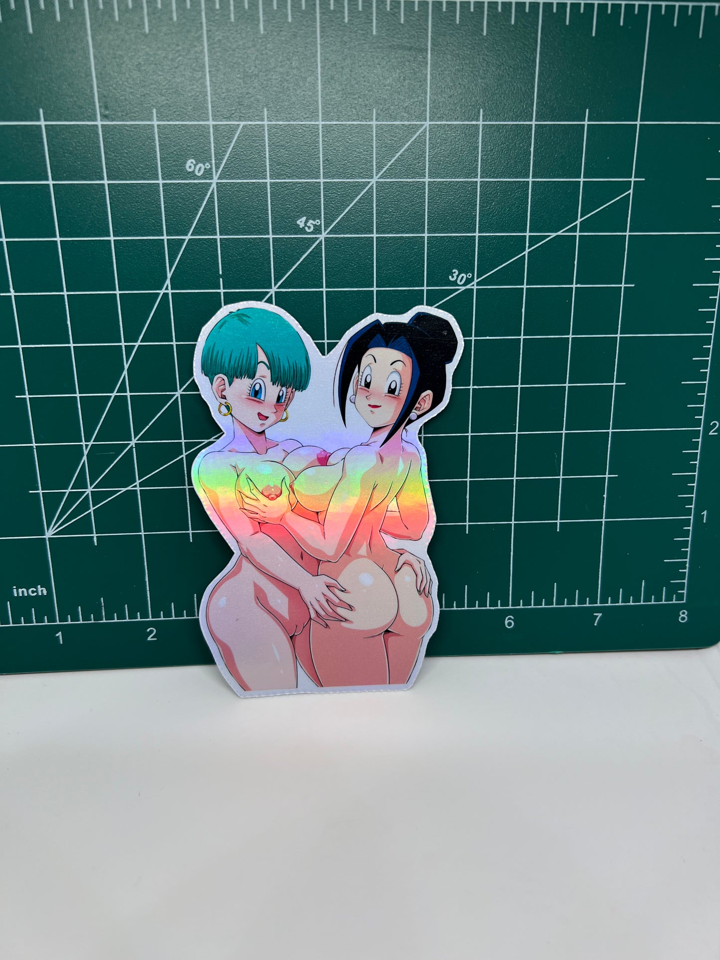 Anime 4" Sexy Android 18, Milk, Bulma,  NSFW vinyl sticker package #4