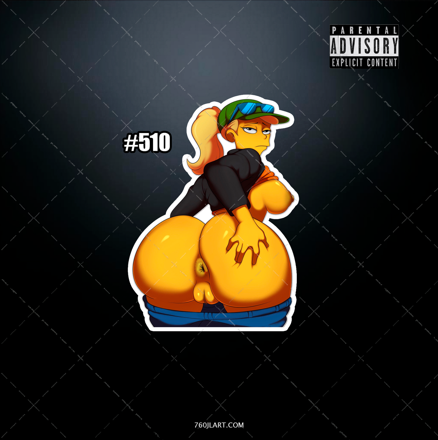 Anime vinyl sticker #510, Sexy The Simpsons NSFW