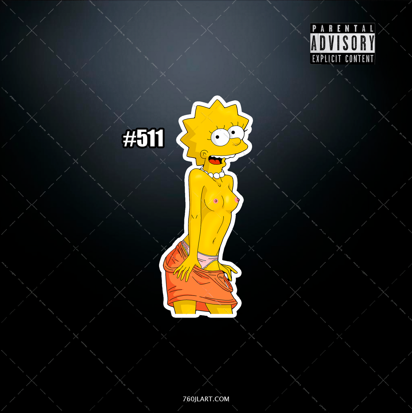 Anime vinyl sticker #511, Sexy The Simpsons - NSFW