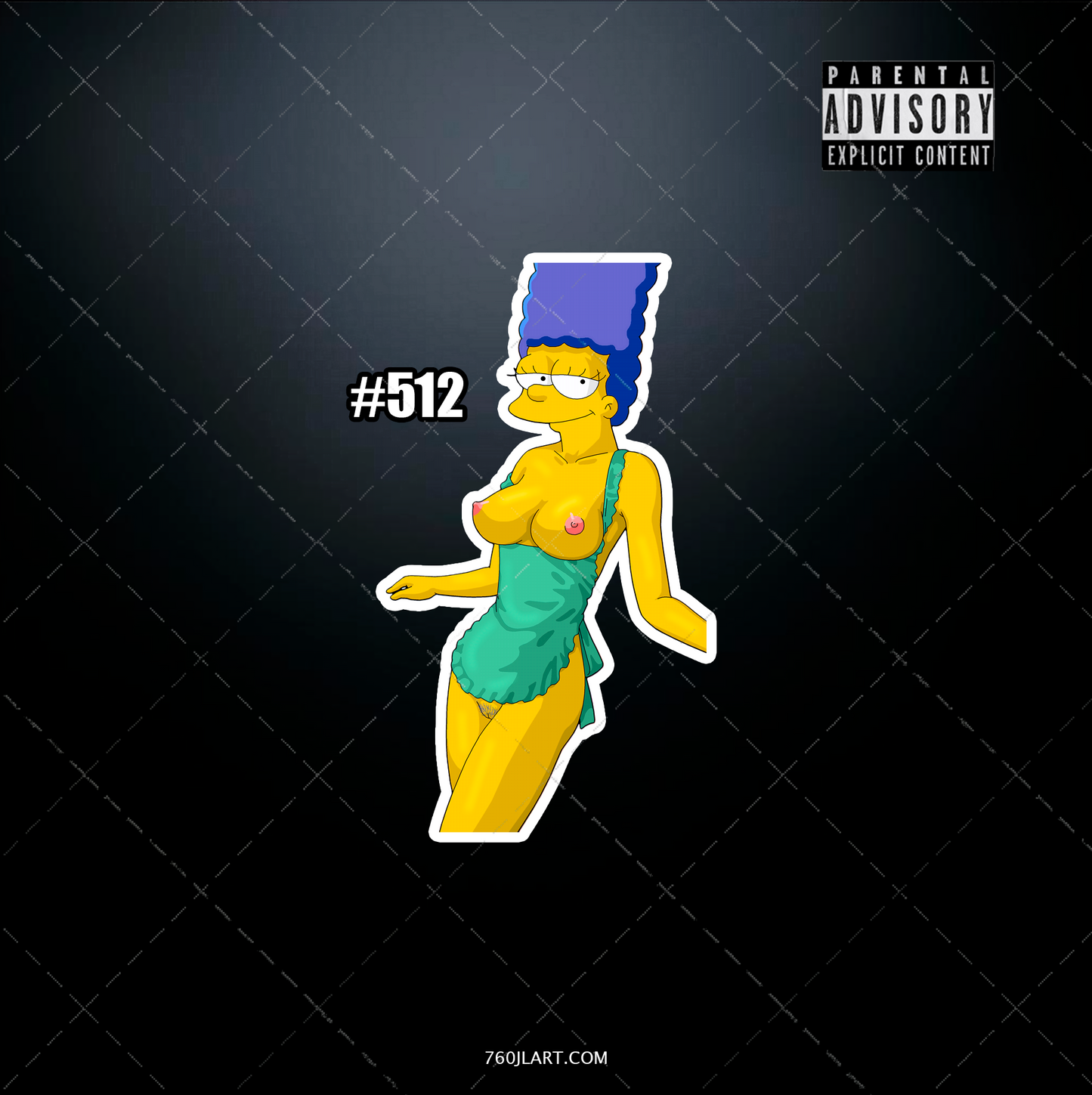 Anime vinyl sticker #512, Sexy The Simpsons - NSFW