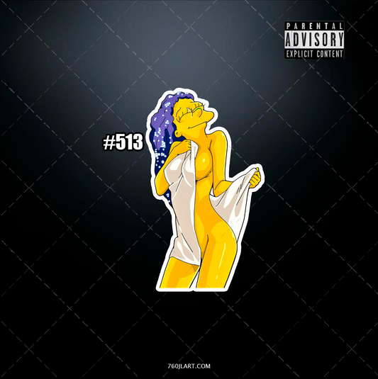 Anime vinyl sticker #513, Sexy - The Simpsons - NSFW