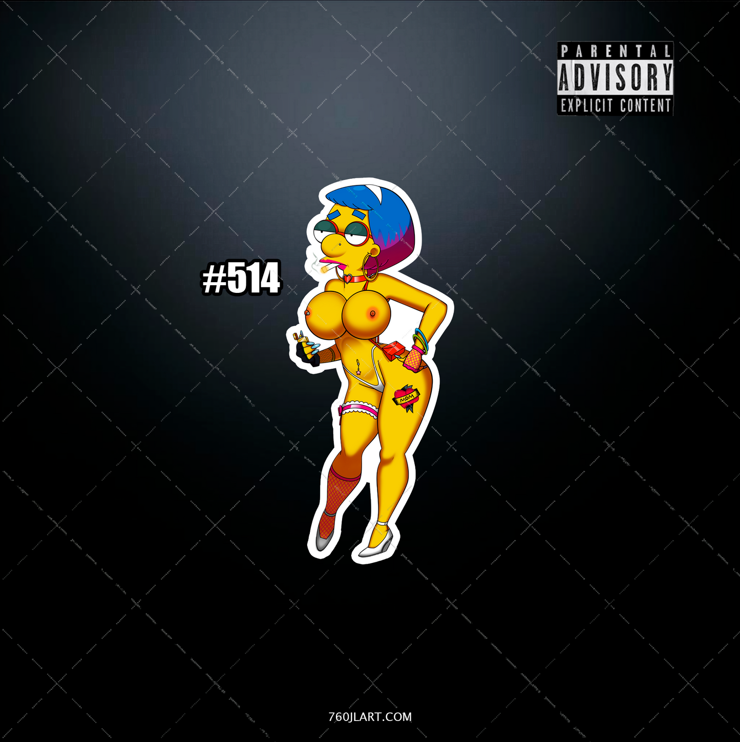 Anime vinyl sticker #514, Sexy - The Simpsons - NSFW