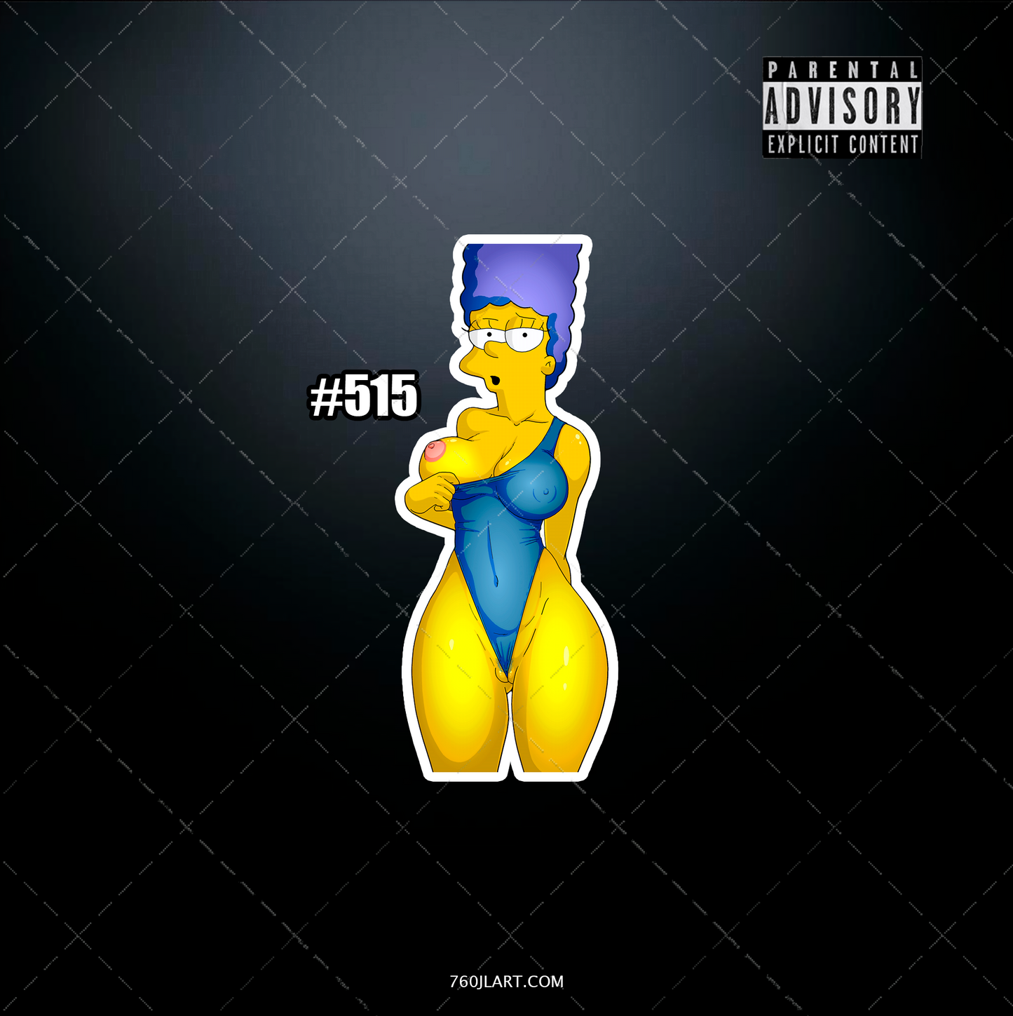 Anime vinyl sticker #515, Sexy - The Simpsons - NSFW