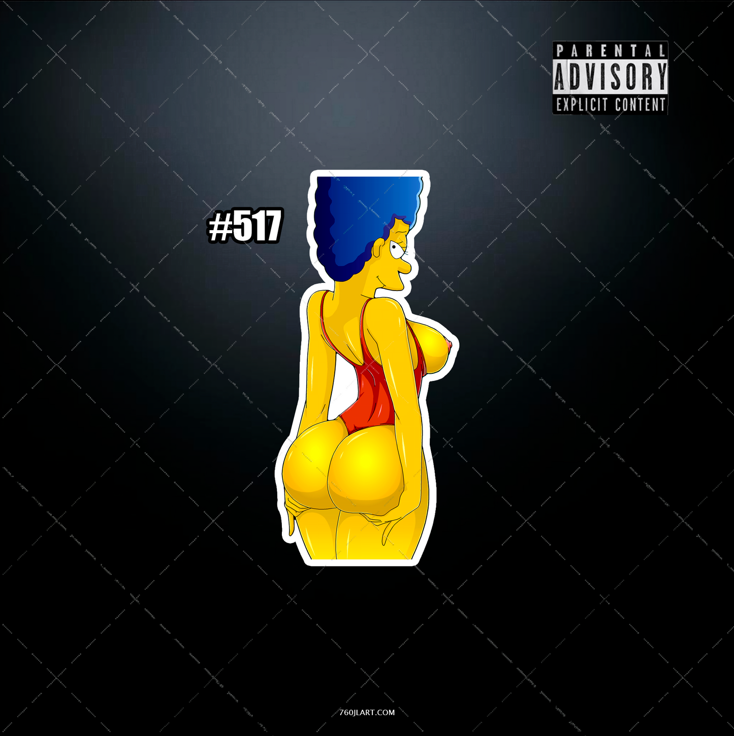 Anime vinyl sticker #517, Sexy - The Simpsons - NSFW