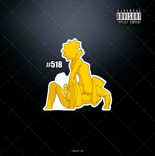 Anime vinyl sticker #518, Sexy - The Simpsons - NSFW