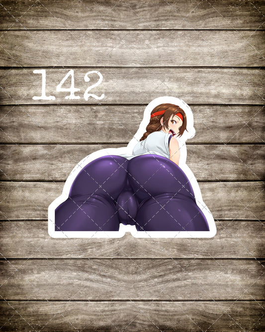 Anime vinyl sticker #142, The King of Fighters - Sakazaki Yuri