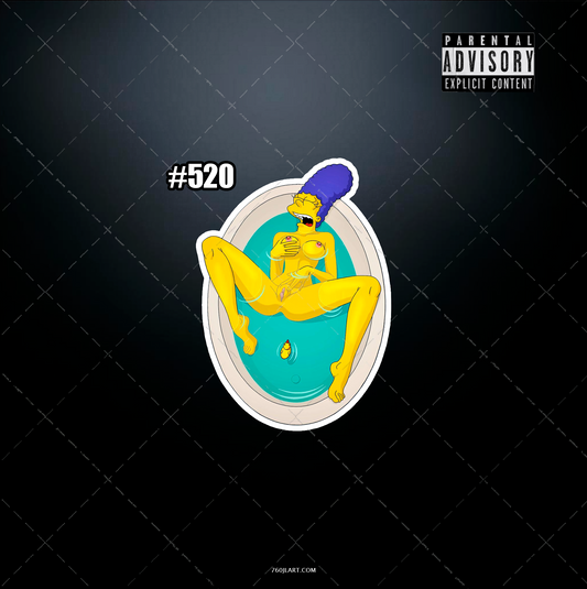 Anime vinyl sticker #520, Sexy The Simpsons NSFW