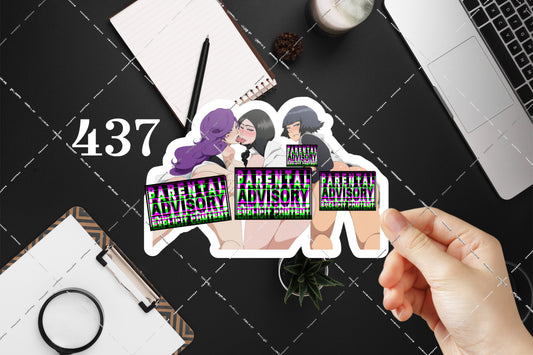 Anime vinyl sticker #437, Bleach, Hikifune Kirio, Soi Fon, Unohana