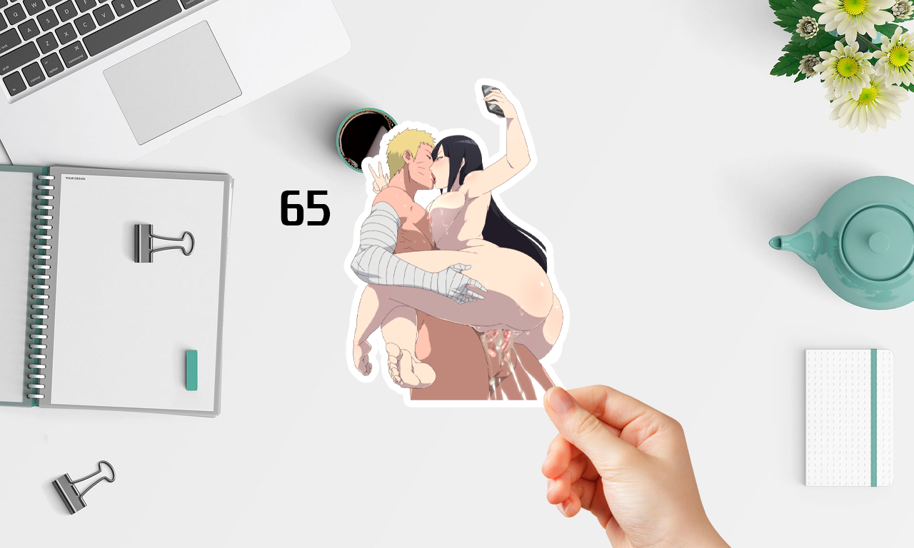 Anime vinyl sticker #65, Naruto - Uzumaki Naruto, Hyuuga Hinata