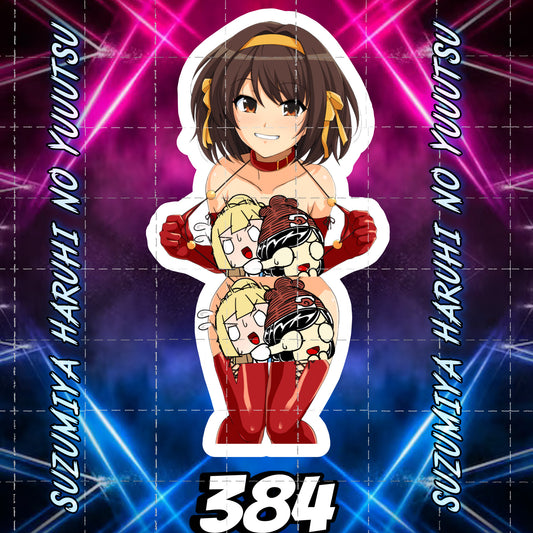 Anime vinyl sticker #384, Sexy Decal, NFSW, Suzumiya Haruhi no Yuuutsu
