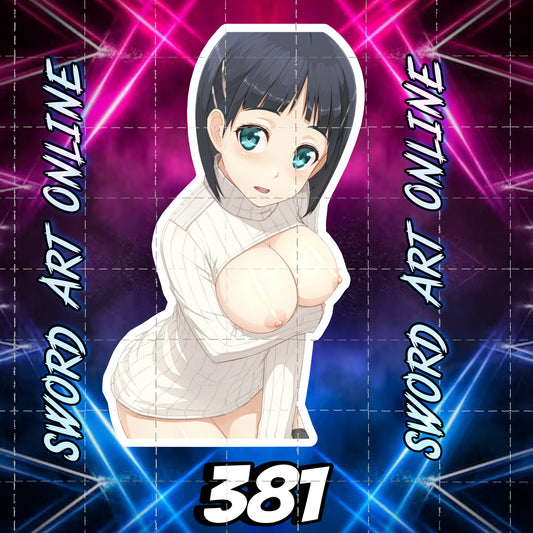 Anime vinyl sticker #381, Sexy Decal, NFSW, Sword Art Online, Kirigaya Suguha