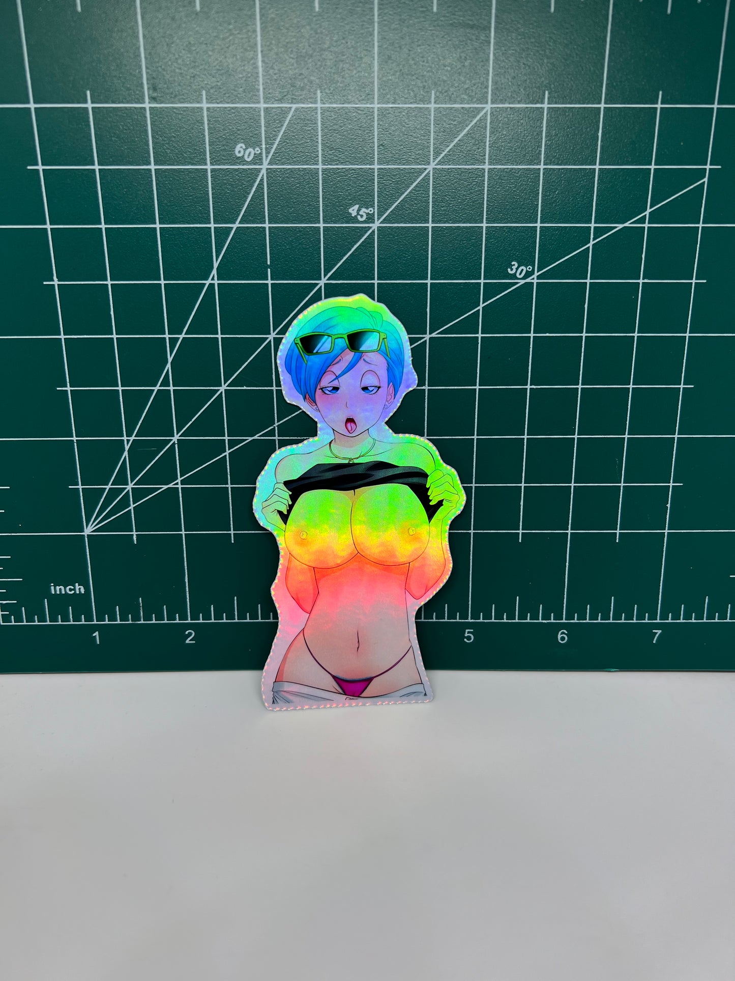 Anime 4" Sexy Android 18, Milk, Bulma,  NSFW vinyl sticker package #4