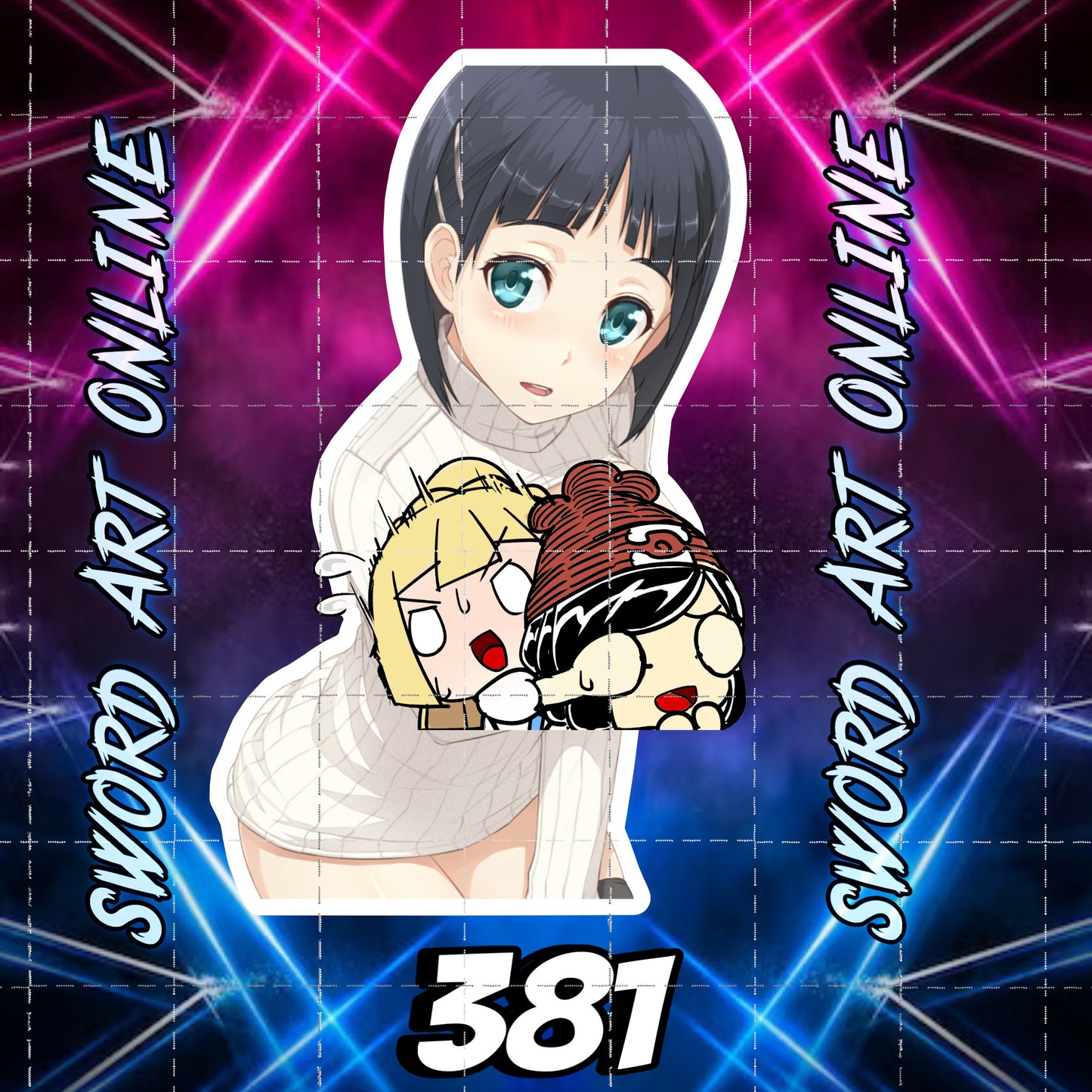 Anime vinyl sticker #381, Sexy Decal, NFSW, Sword Art Online, Kirigaya Suguha
