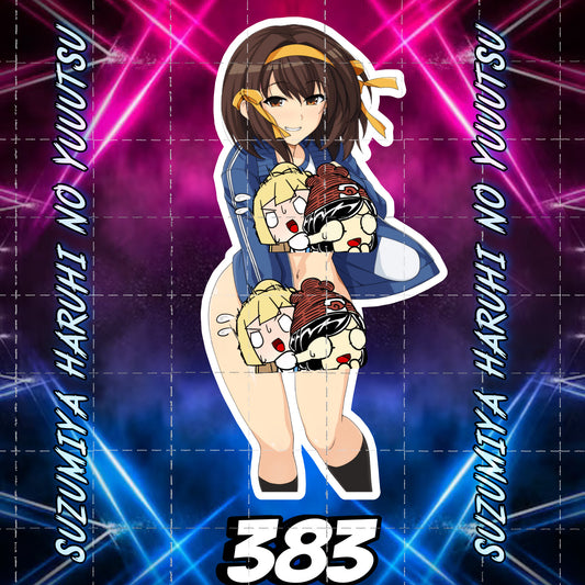 Anime vinyl sticker #383, Sexy Decal, NFSW, Suzumiya Haruhi no Yuuutsu