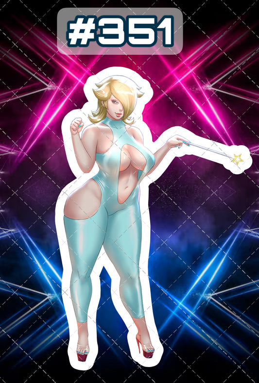 Anime vinyl sticker #351, sexy decal, Sexy Princess Peach