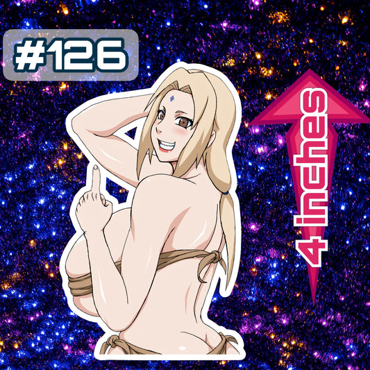 Anime vinyl sticker #126, sexy Tsunade, Naruto Shippuden