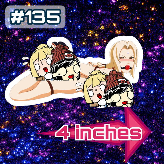 Anime vinyl sticker #135, sexy Tsunade, Naruto Shippuden