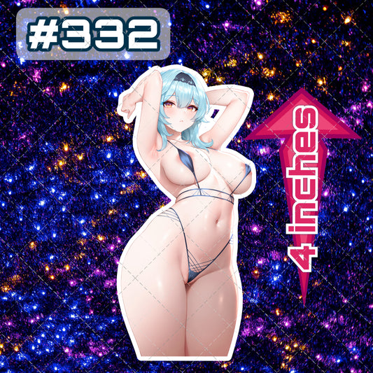 Anime vinyl sticker #332, Genshin Impact, sexy decal