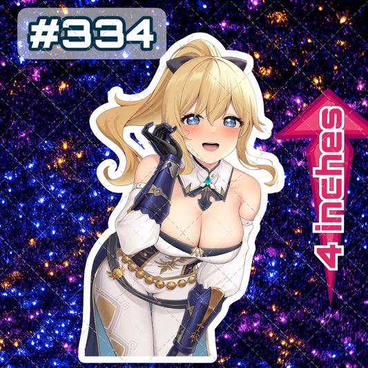 Anime vinyl sticker #334, Genshin Impact, sexy decal