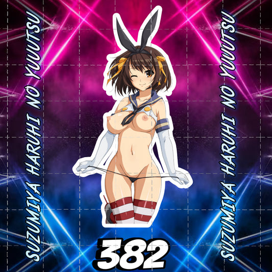 Anime vinyl sticker #382, Sexy Decal, NFSW, Suzumiya Haruhi no Yuuutsu