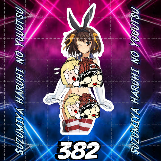Anime vinyl sticker #382, Sexy Decal, NFSW, Suzumiya Haruhi no Yuuutsu