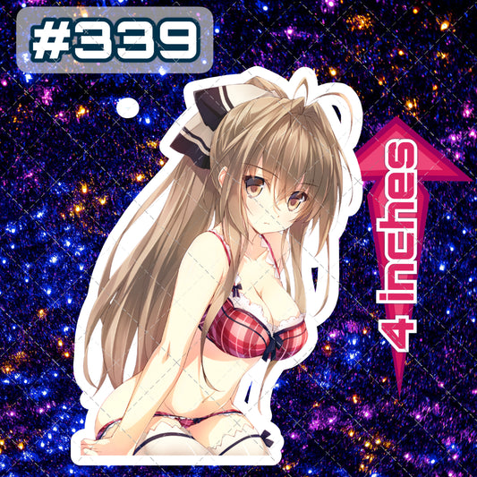 Anime vinyl sticker #339, sexy decal, amagi brilliant park
