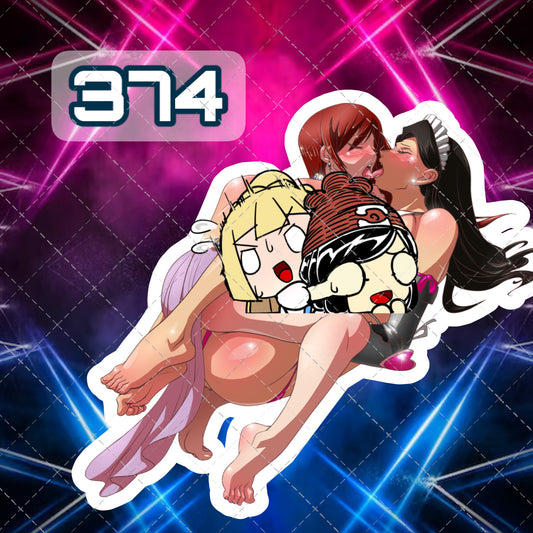 vinyl sticker #374, sexy decal,( hentai) Fairy Tail, - Erza Scarlet, Nico Robin