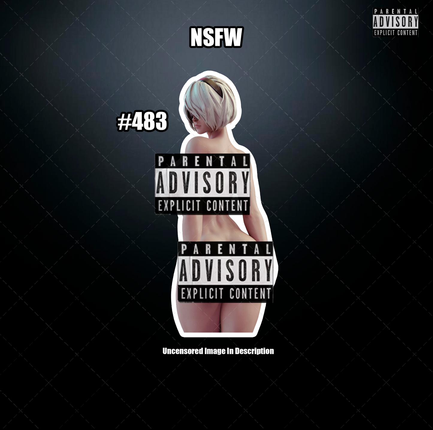 Anime vinyl sticker #483, Sexy NieR Automata NSFW