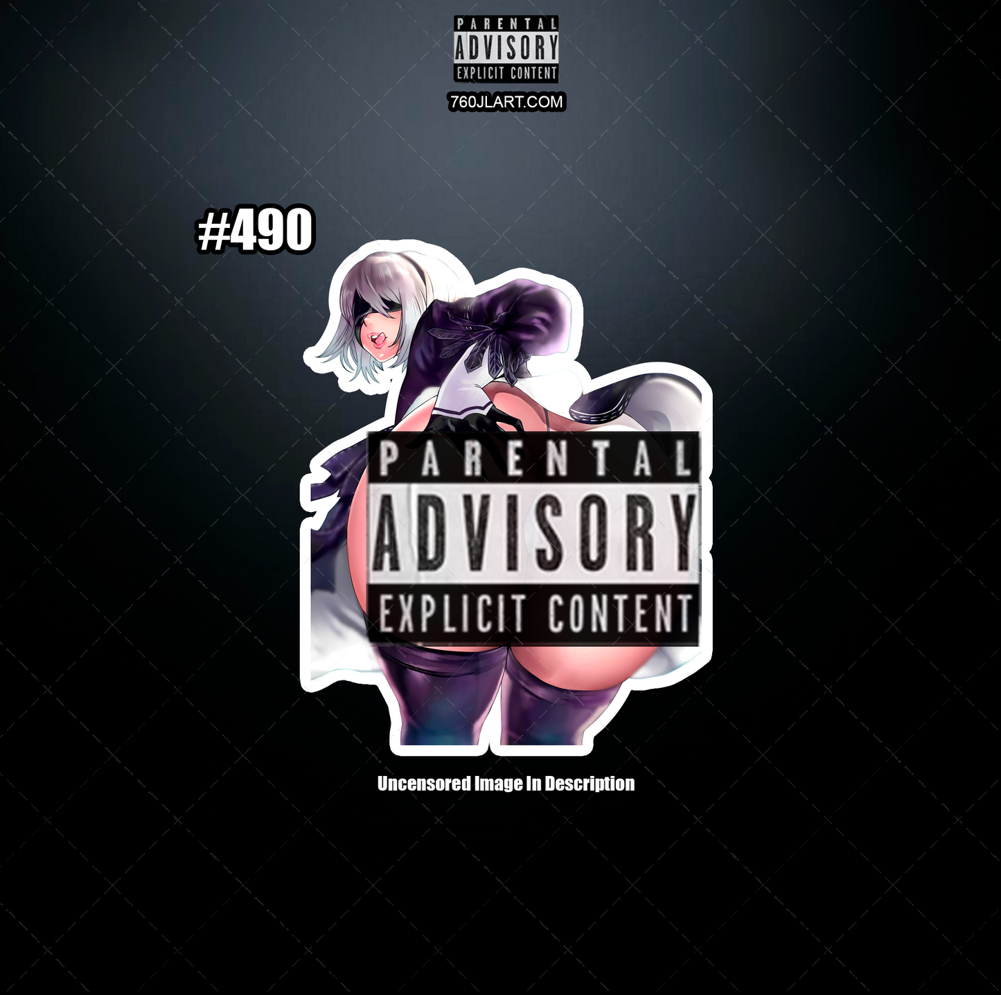 Anime vinyl sticker #490, Sexy NieR Automata NSFW