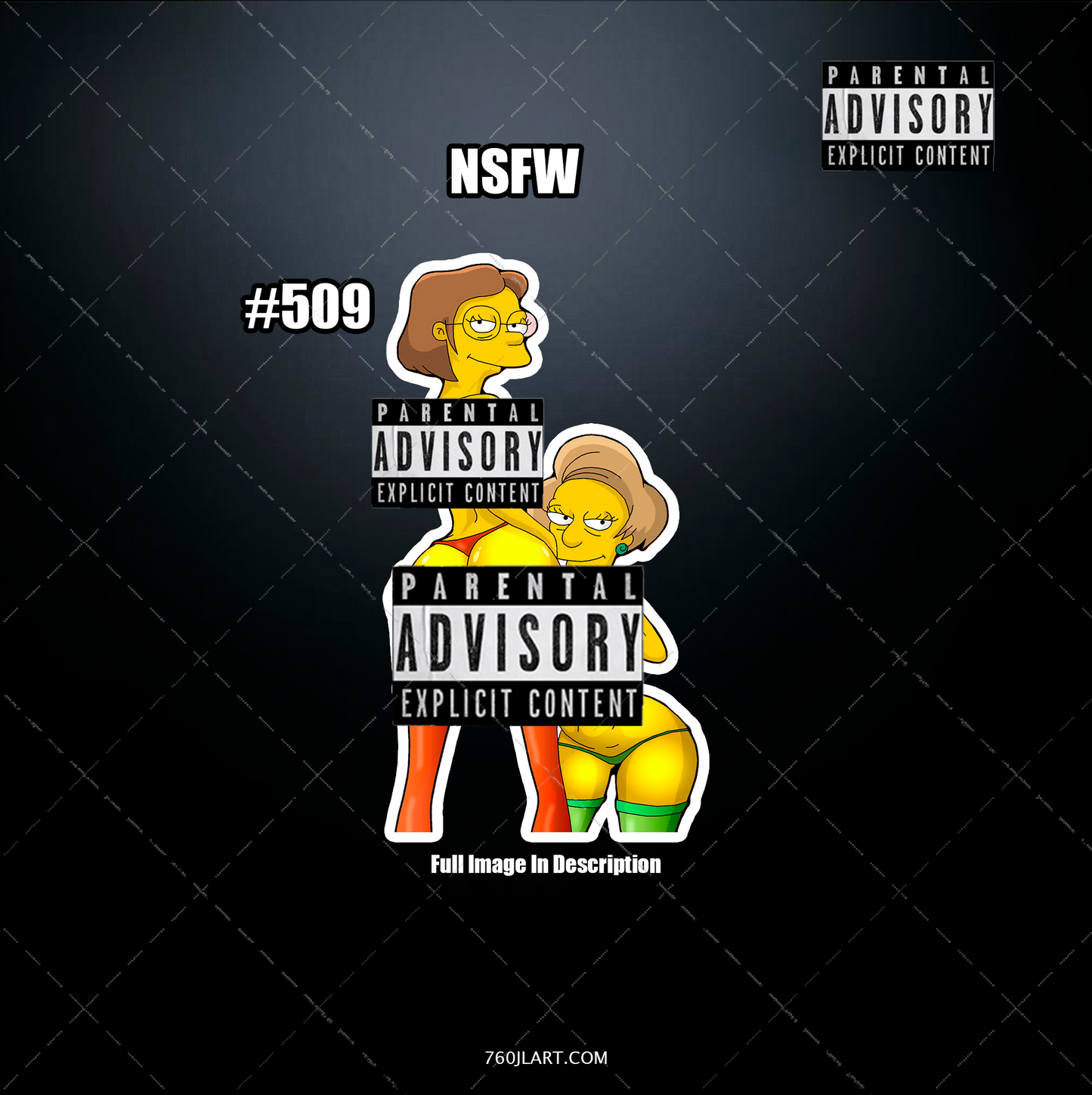 Anime vinyl sticker #509, Sexy The Simpsons - NSFW