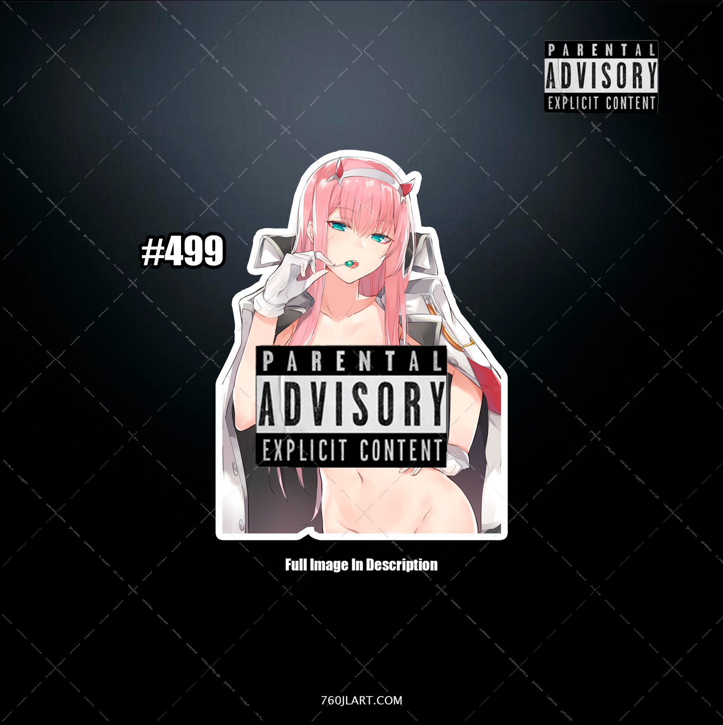 Anime vinyl sticker #499, Sexy Darling in the Franxx NSFW