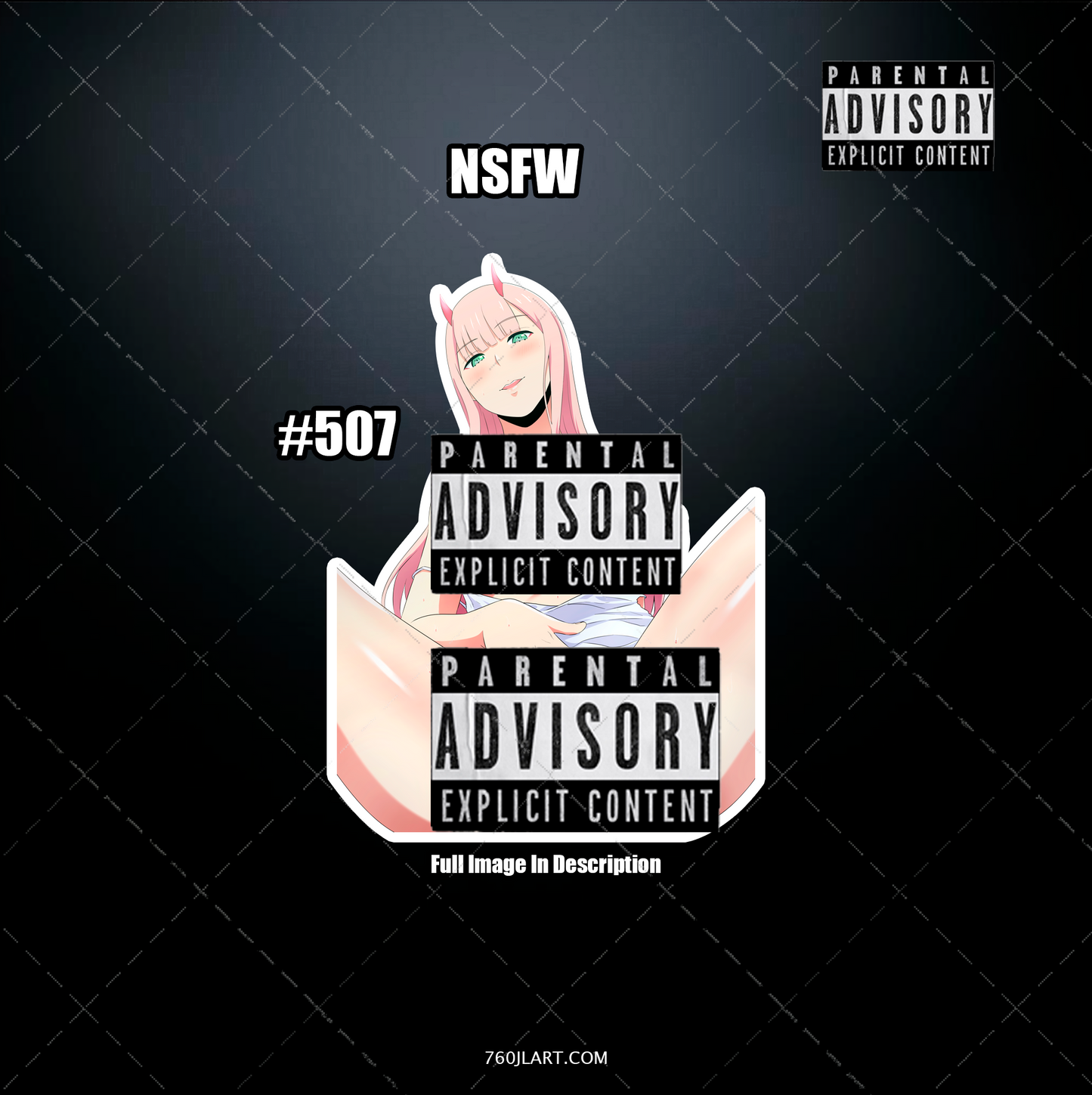 Anime vinyl sticker #507, Sexy Darling in the Franxx NSFW