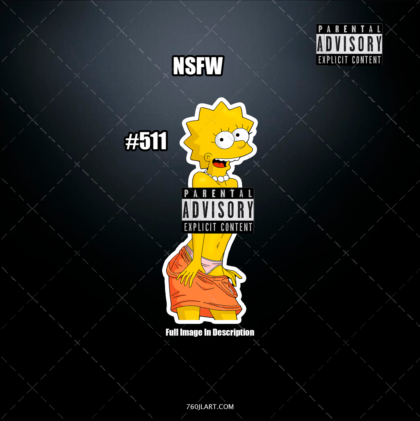 Anime vinyl sticker #511, Sexy The Simpsons - NSFW