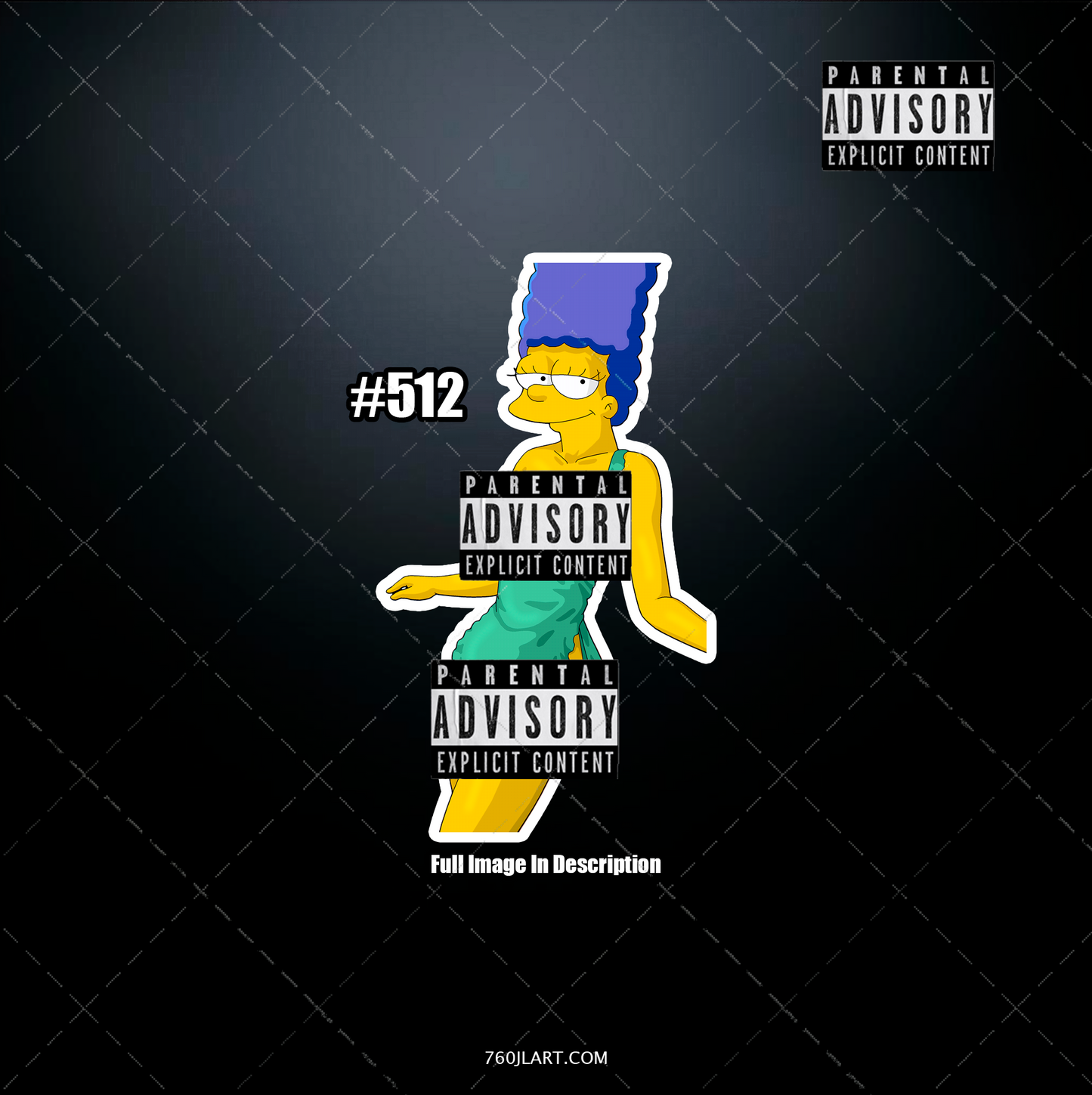 Anime vinyl sticker #512, Sexy The Simpsons - NSFW