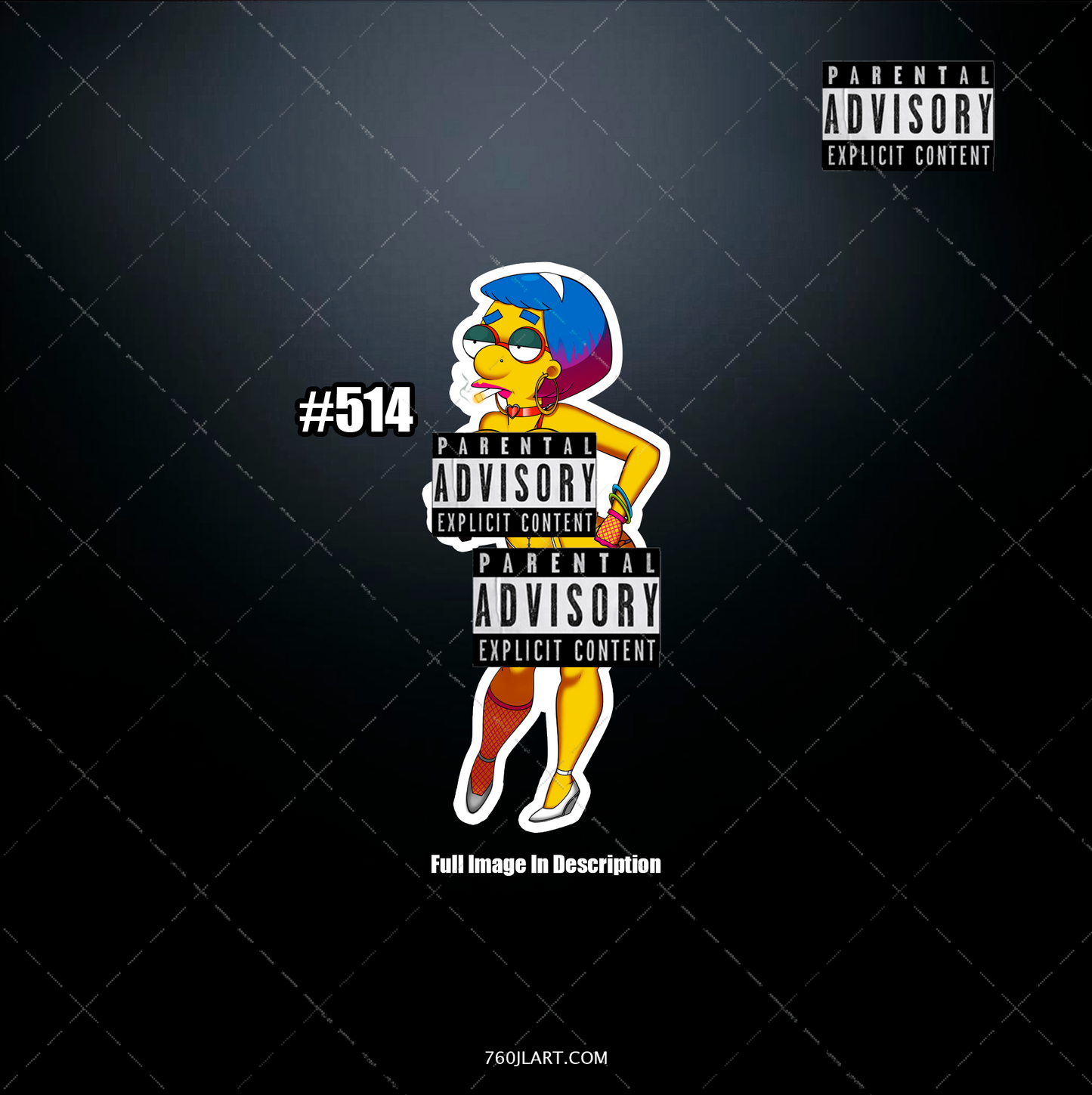 Anime vinyl sticker #514, Sexy - The Simpsons - NSFW