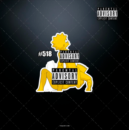 Anime vinyl sticker #518, Sexy - The Simpsons - NSFW