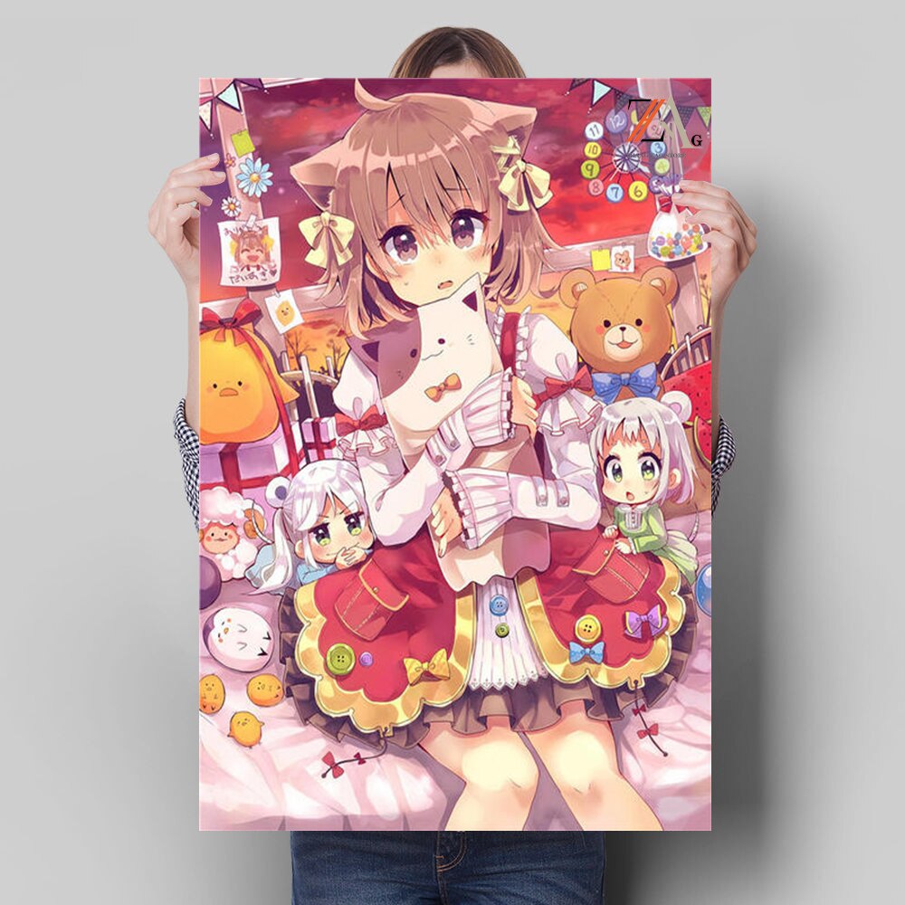 Girl Lolita Sweet Little Loli Anime Poster Canvas Picture Print Cuadros Wall Art Modern Decoration Mural Room Decor Frameless