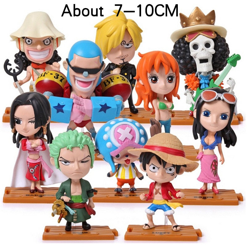 One Piece Anime Figure Action Figurine Luffy Tony Chopper Zoro Water Law Robin Nami Sanji Usopp Sir Crocodile PVC Model Toy
