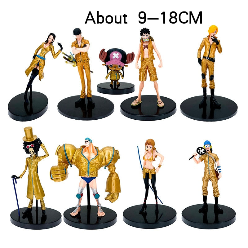One Piece Anime Figure Action Figurine Luffy Tony Chopper Zoro Water Law Robin Nami Sanji Usopp Sir Crocodile PVC Model Toy