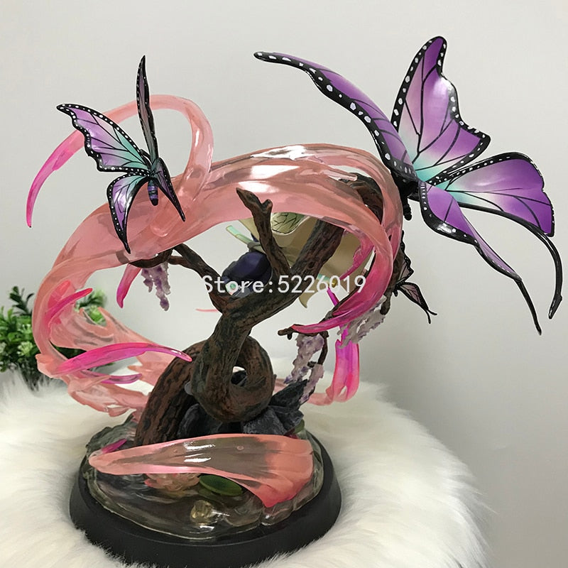 36cm Kimetsu No Yaiba Action Figure GK Kochou Shinobu Anime Figure Demon Slayer Kochou Shinobu Kanroji Mitsuri Figurine Model