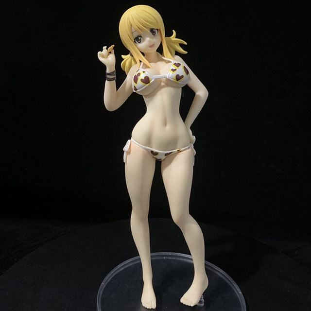 28CM 1/6 Scale Summer Swimsuit Ver Lucy Heartfilia/Mirajane Strauss Fairy Tail PVC Anime Figure GK Action Figurine Manga Toys